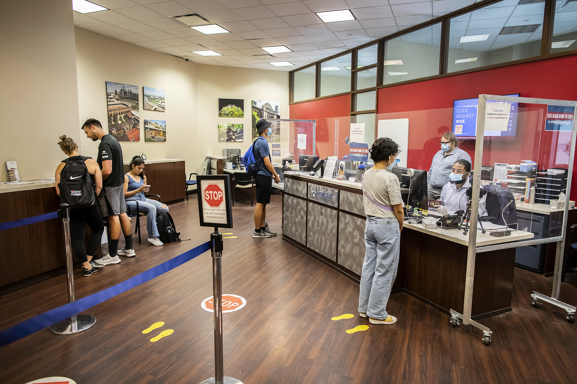 Inside the PennCard center office.