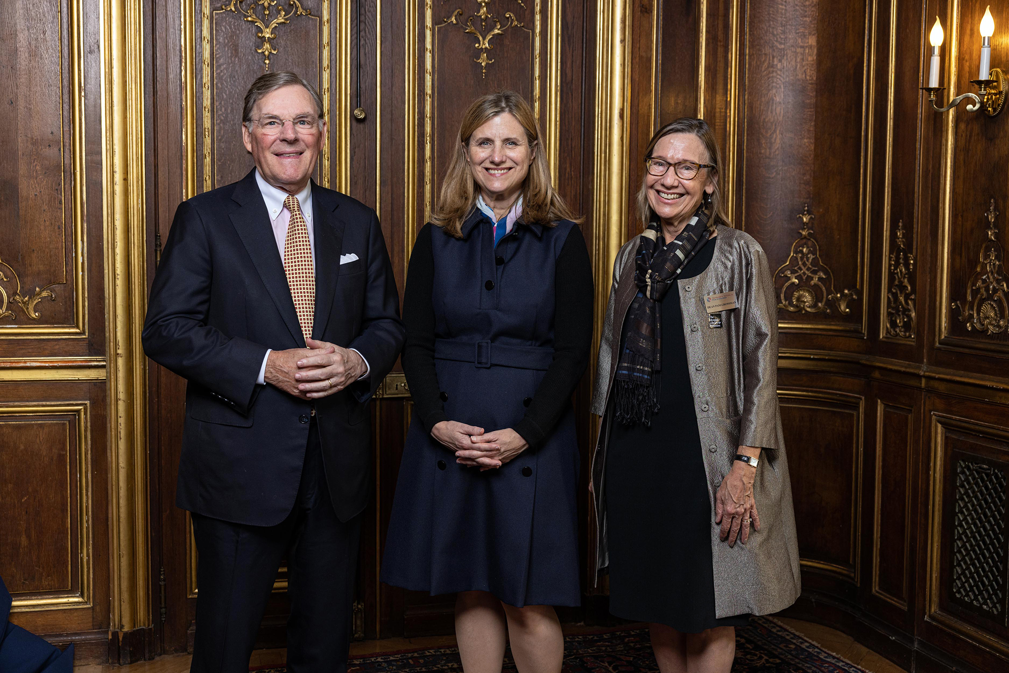 Harold McGraw, Liz Magill, and Pam Grossman.