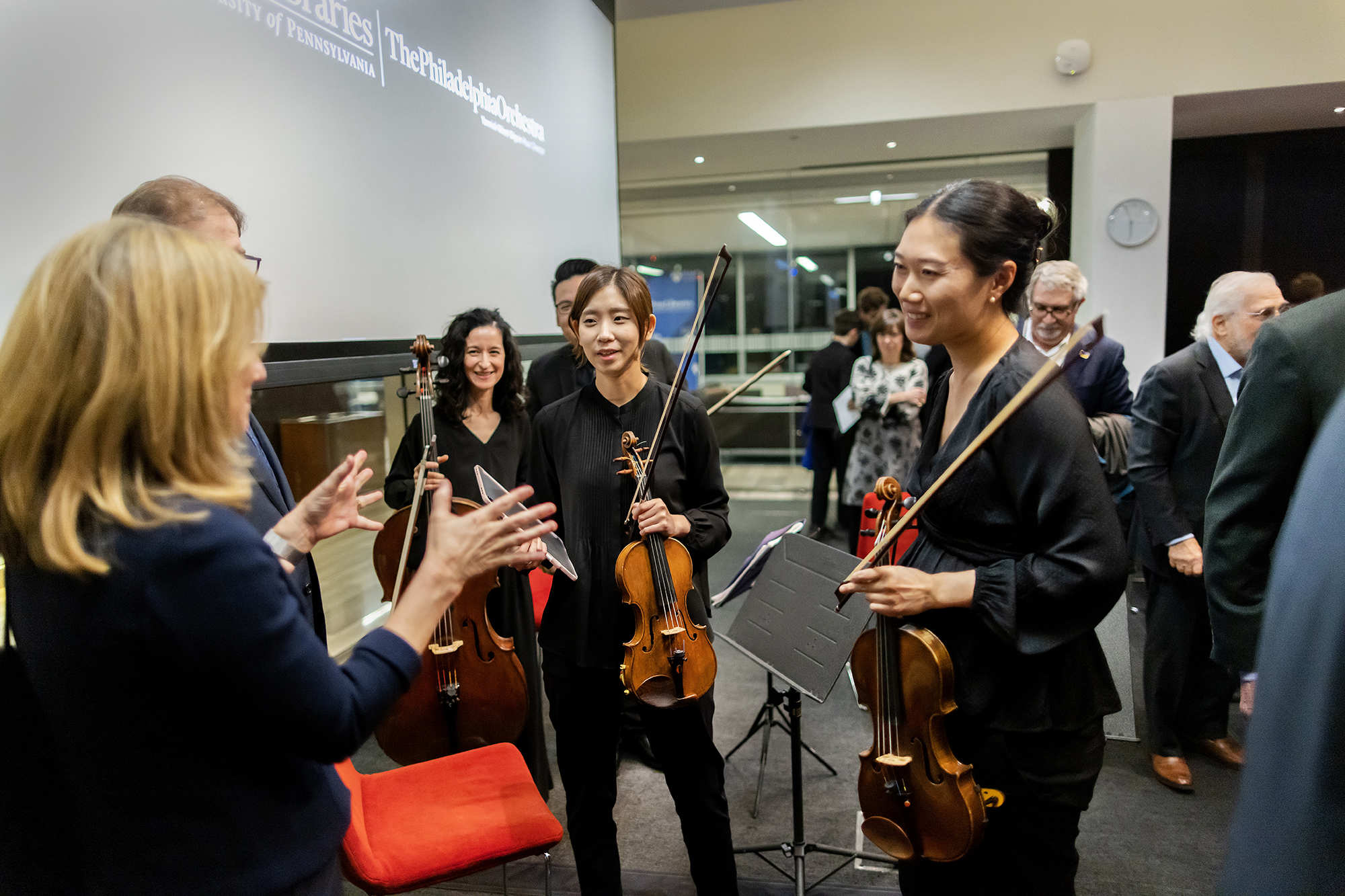 penn president liz magill at orchestra archive event