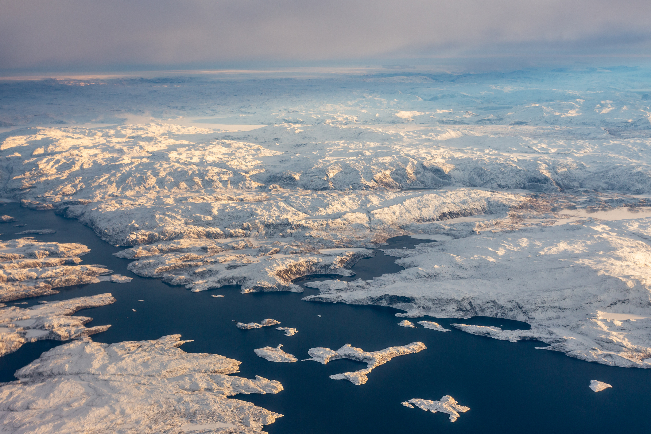 Icy landscape in Greenland