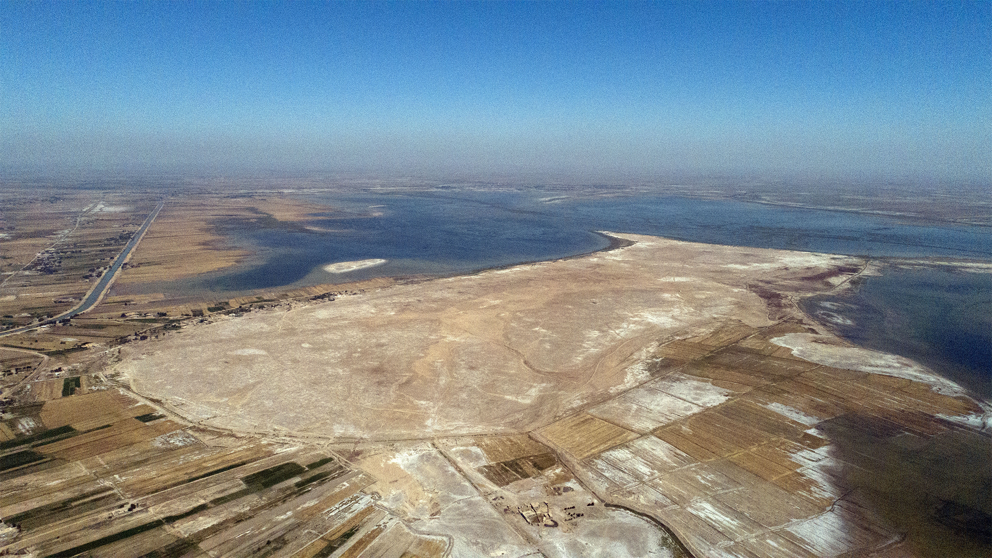 aerial image of lagash excavations