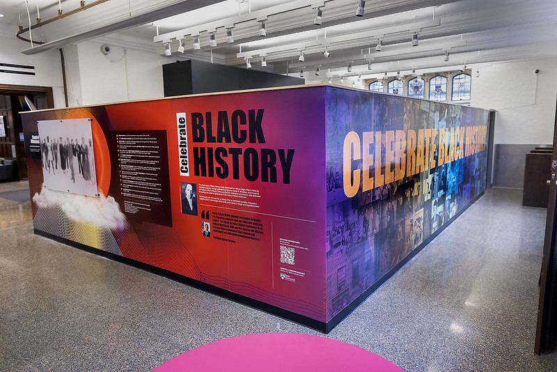 The Celebrate Black History mural in Penn’s ARCH building.