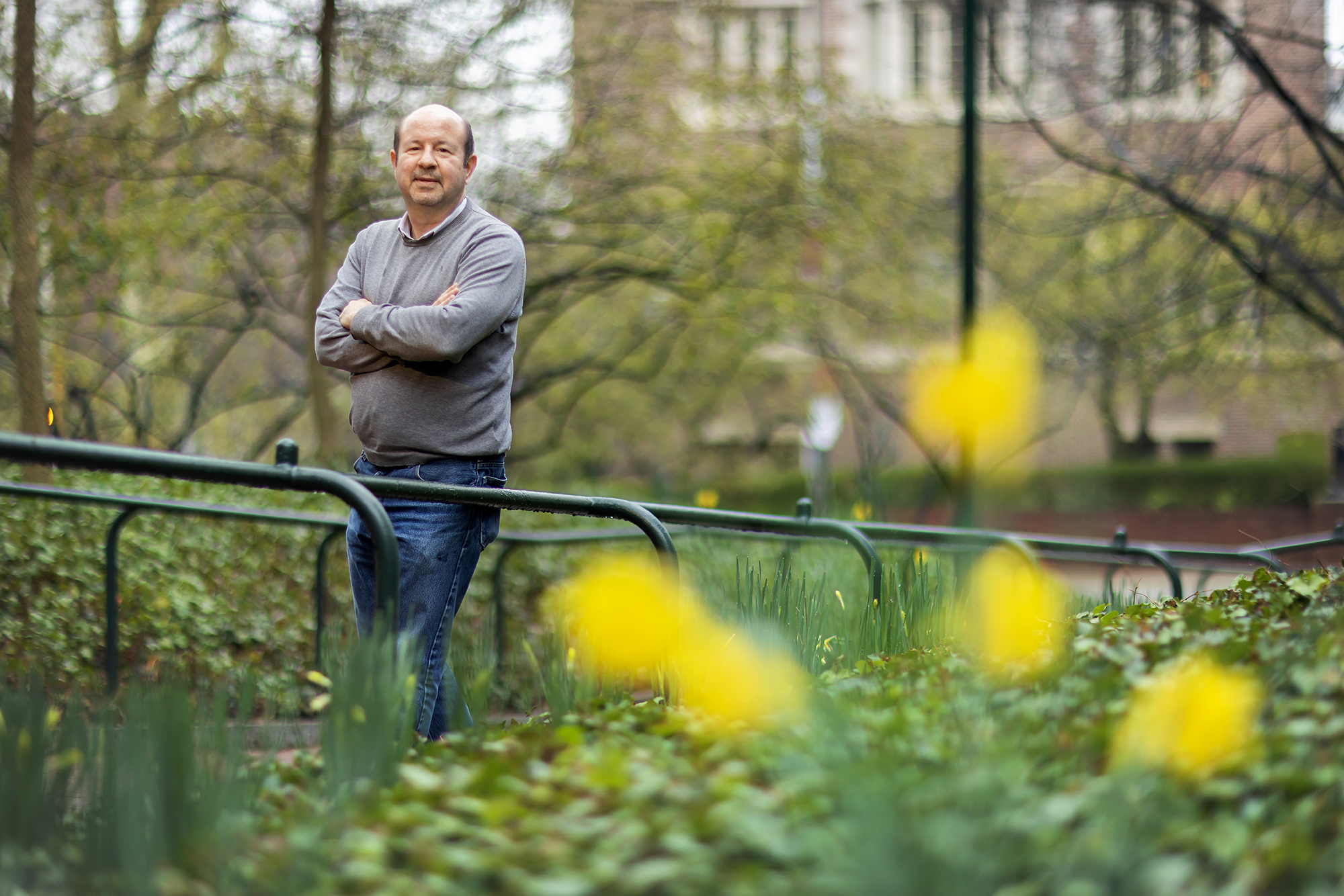 Climate scientist Michael Mann on Penn's campus