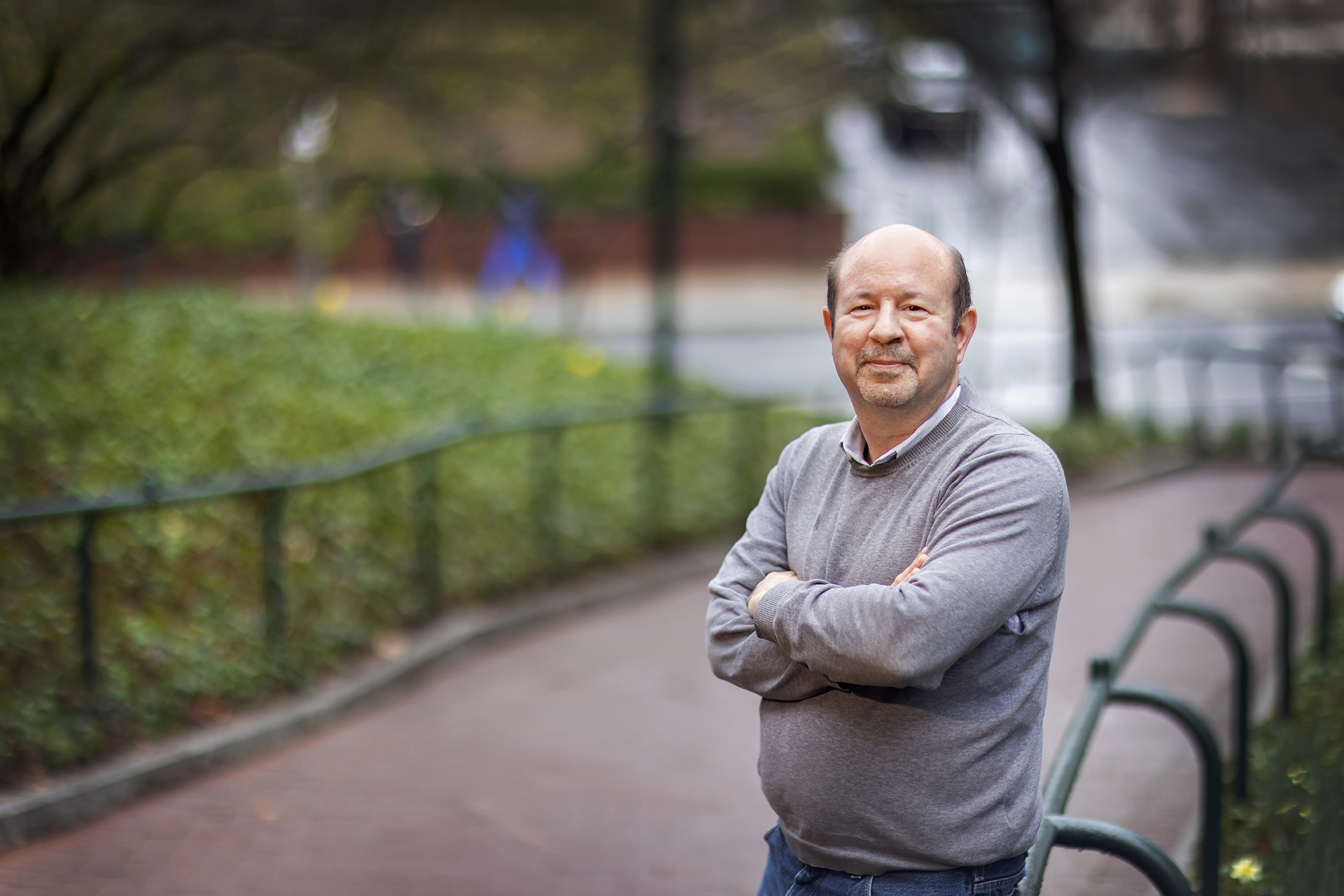 Michael Mann on Penn's campus