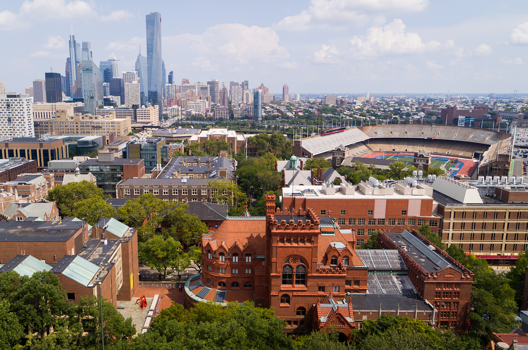 overview shot of Penn campus