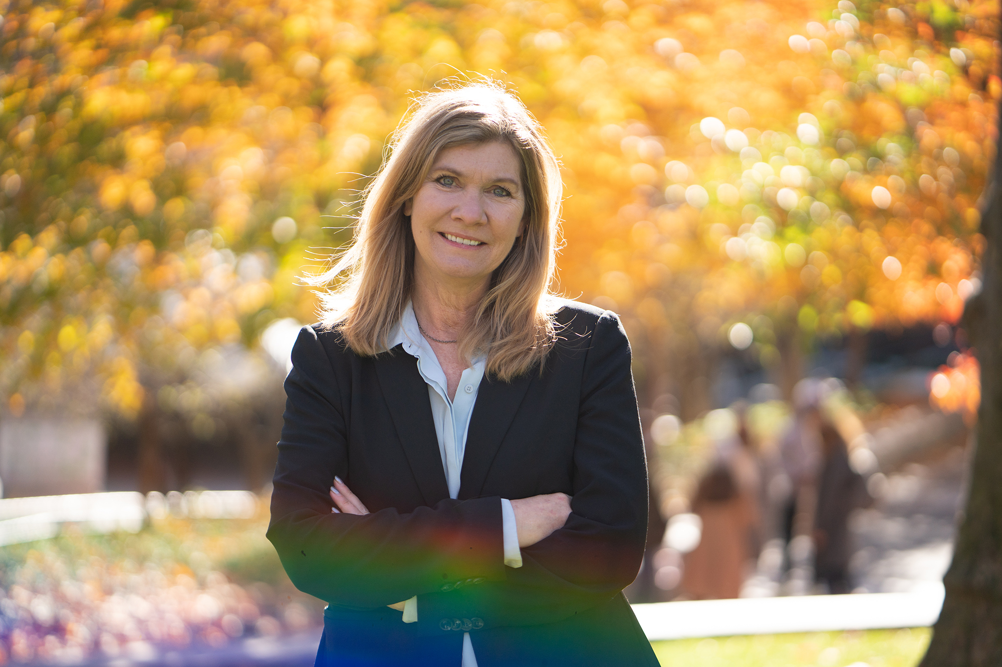 Sunny glowing portrait of Sarah Banet-Weiser