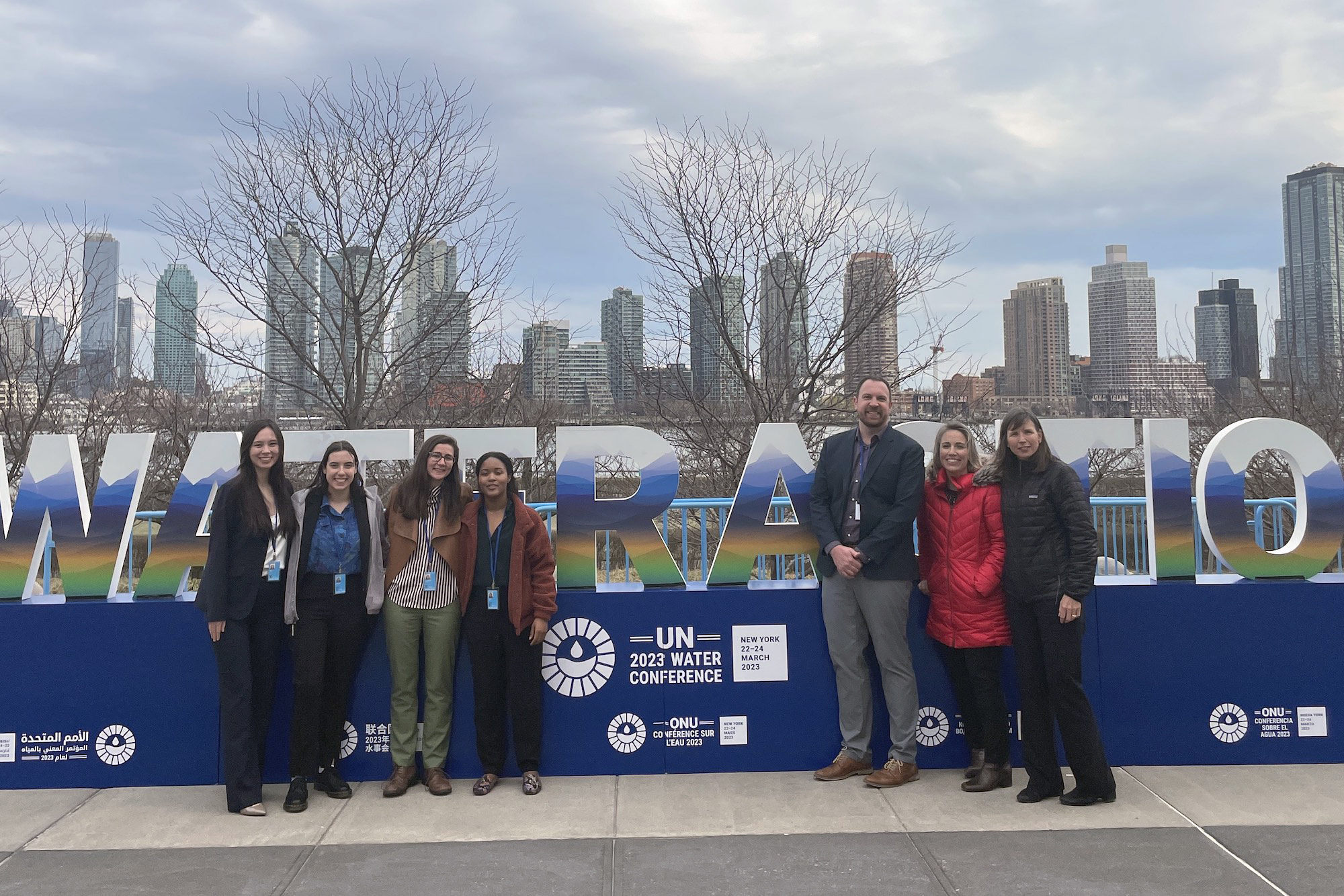 Penn Representative at the UN Water Conference in April 2023.