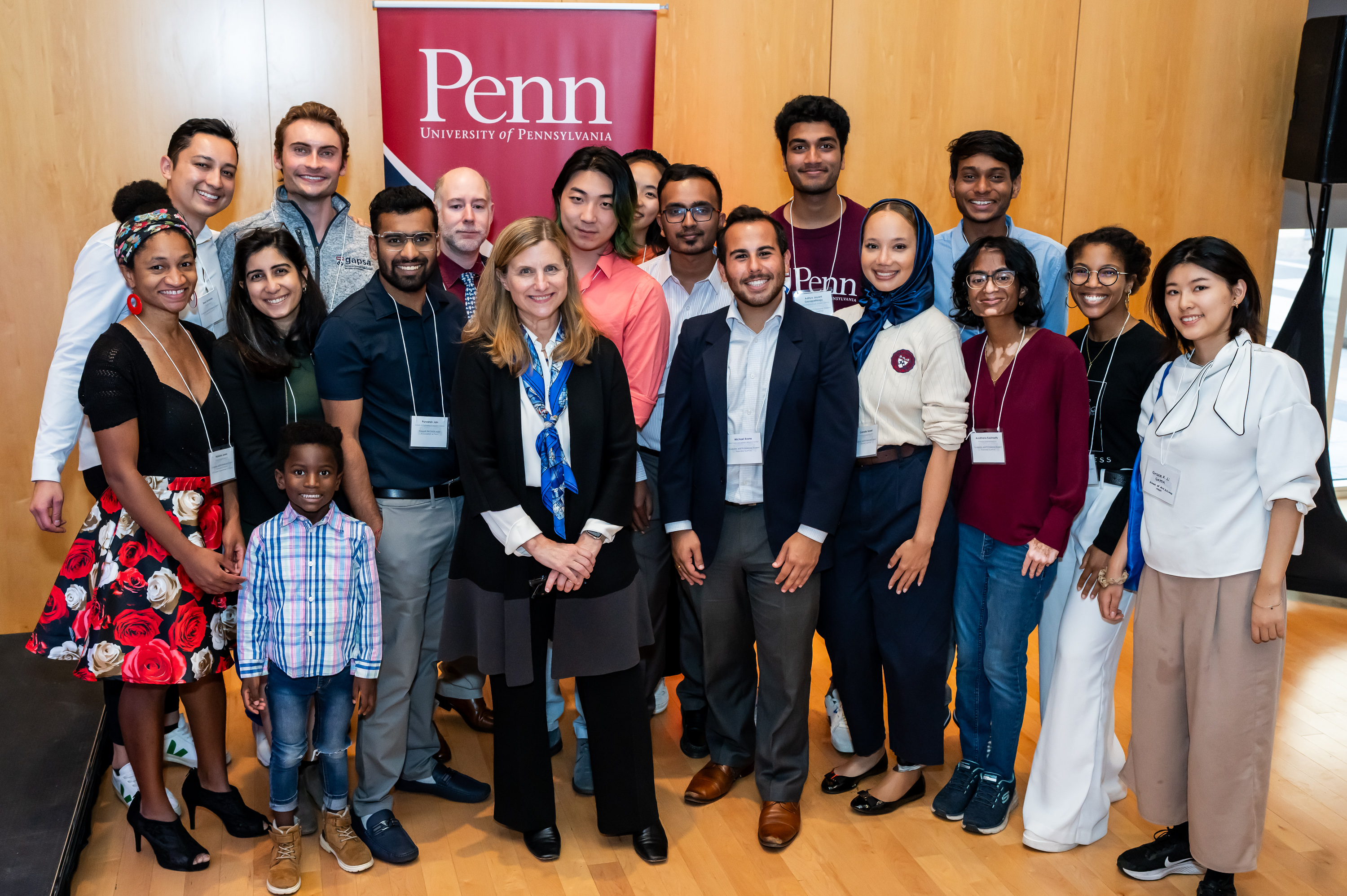 Liz Magill with graduate and professional student leaders