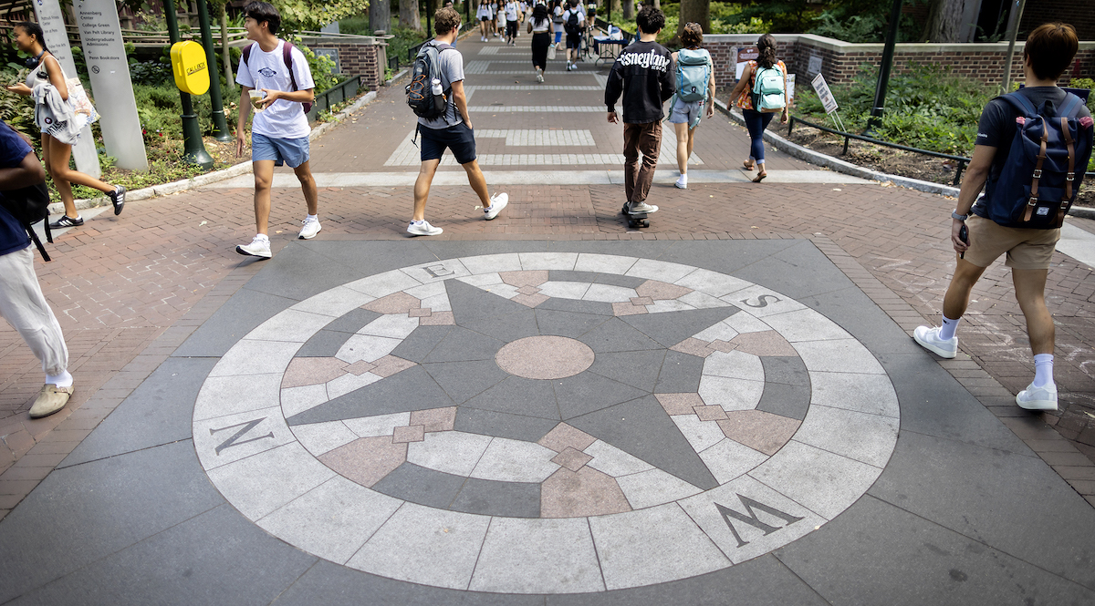 What’s That? Locust Walk Compass | Penn Today