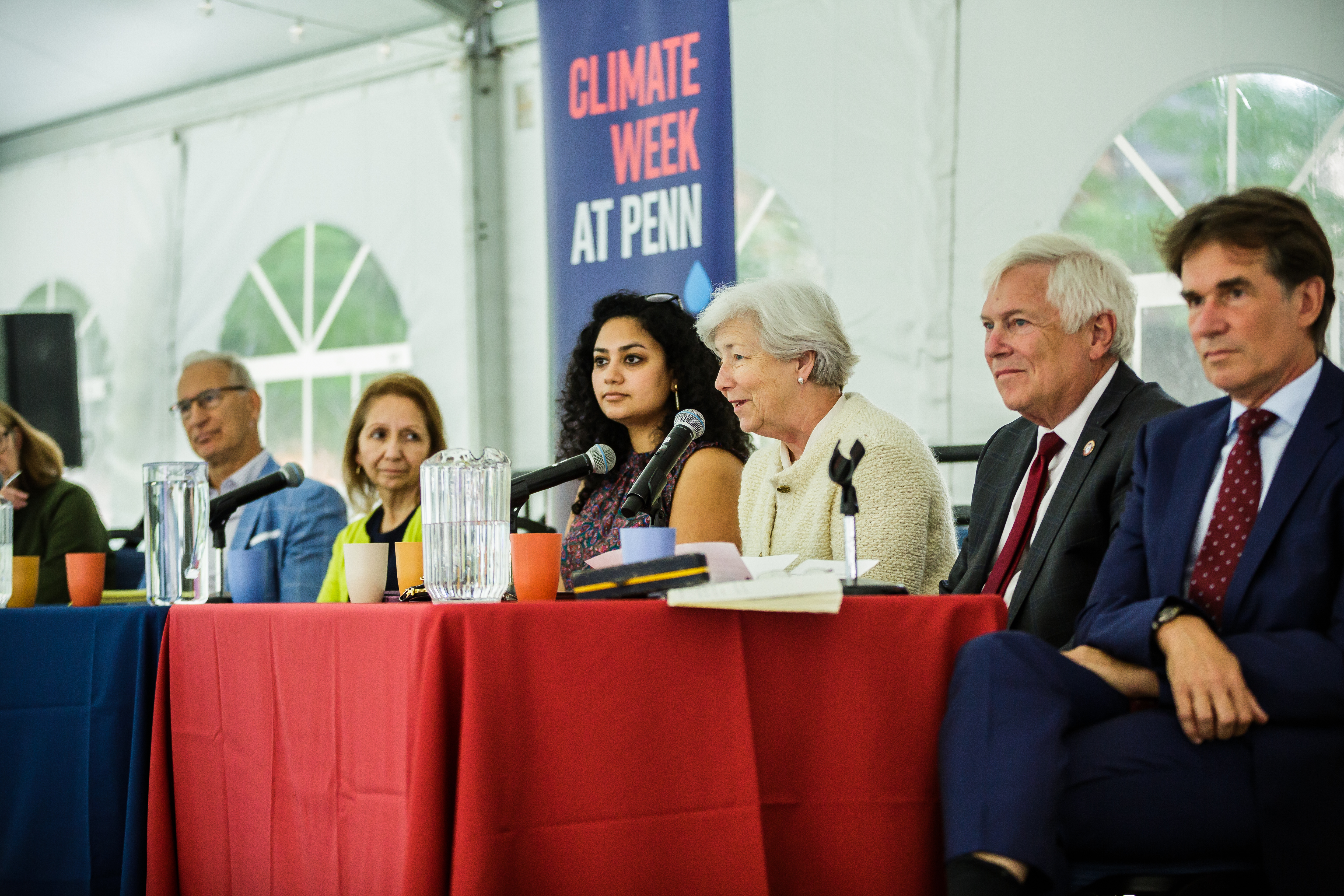 Deans sit on Climate Week panel. 