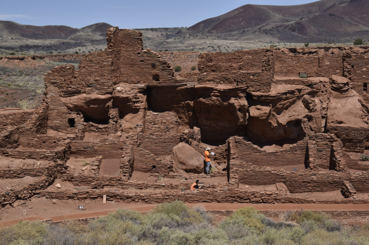 Researchers at the Wupatki National Monument.