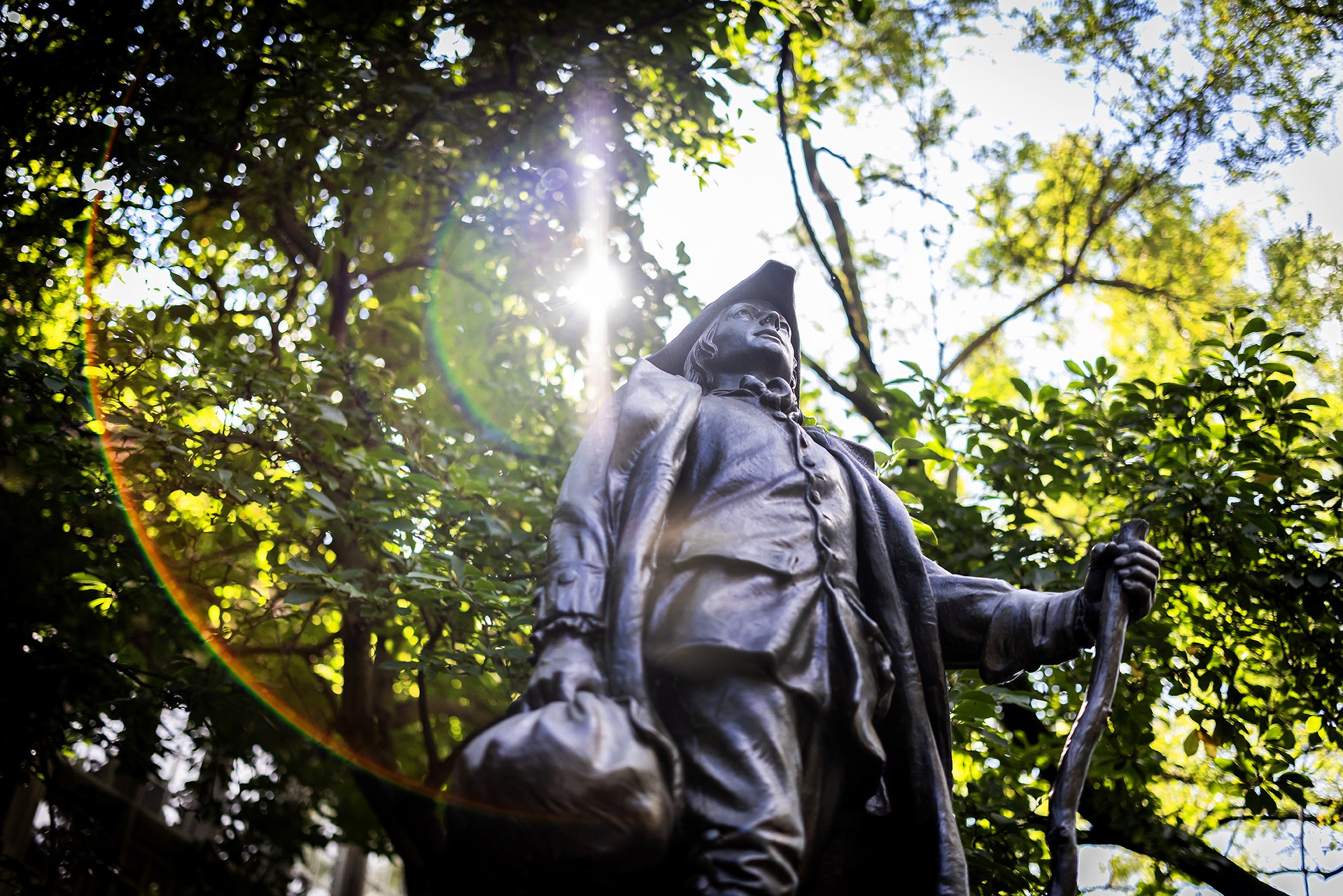 The young Ben Franklin statue on Penn’s campus.