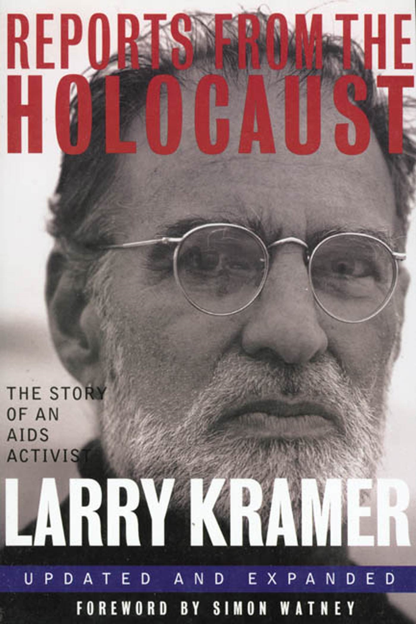 Larry Kramer book cover with his profile shot.