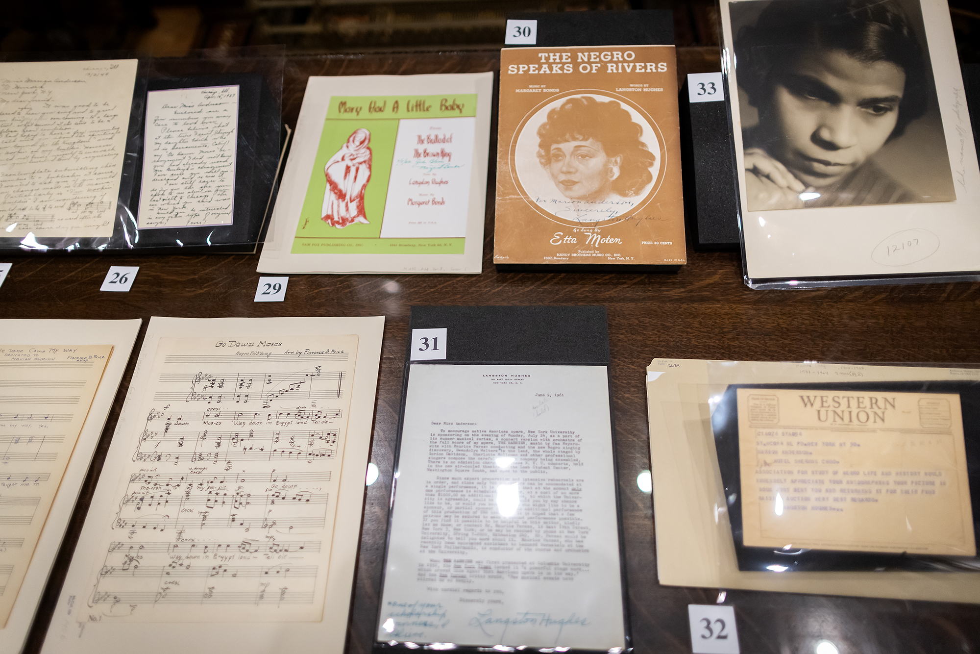 Marian Anderson Collection at the Kislak Center.