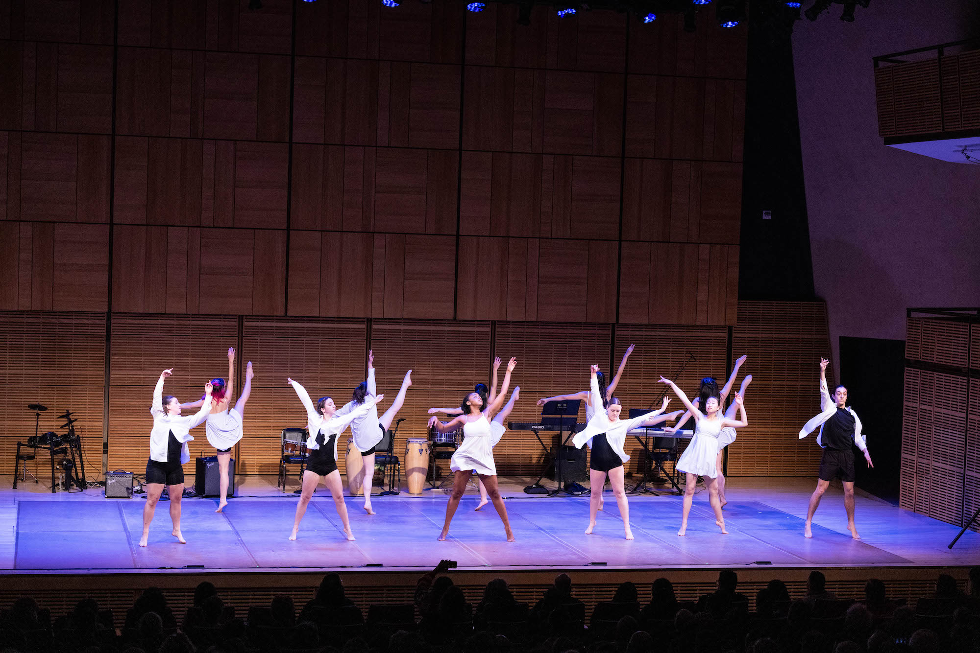 Penn Dance Company performing on stage at Carnegie Hall.