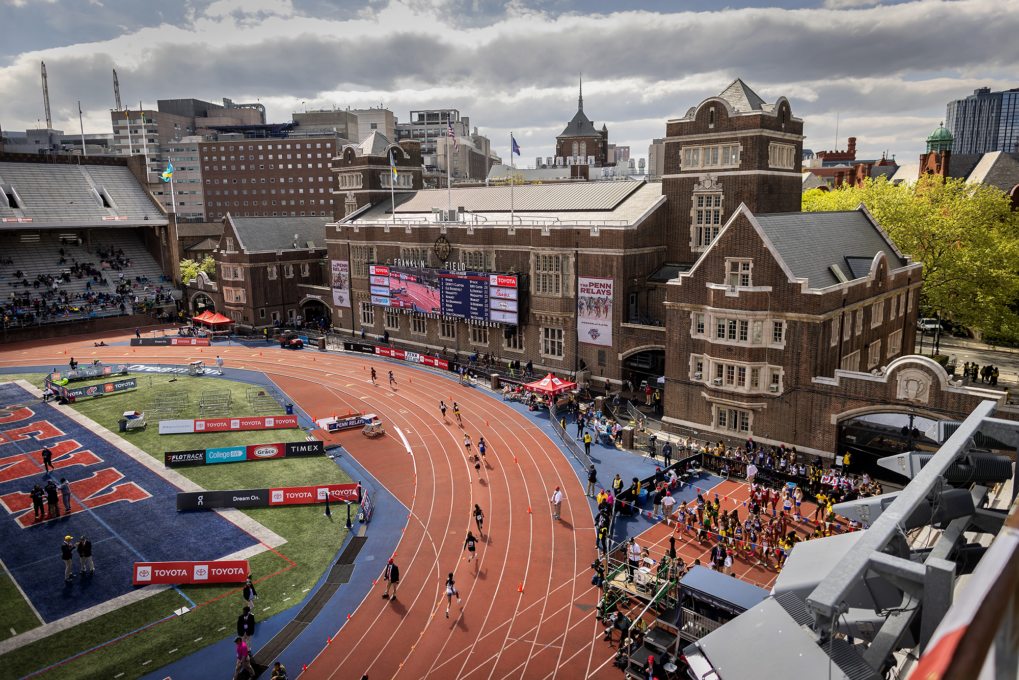 franklin field during the 2024 penn relays