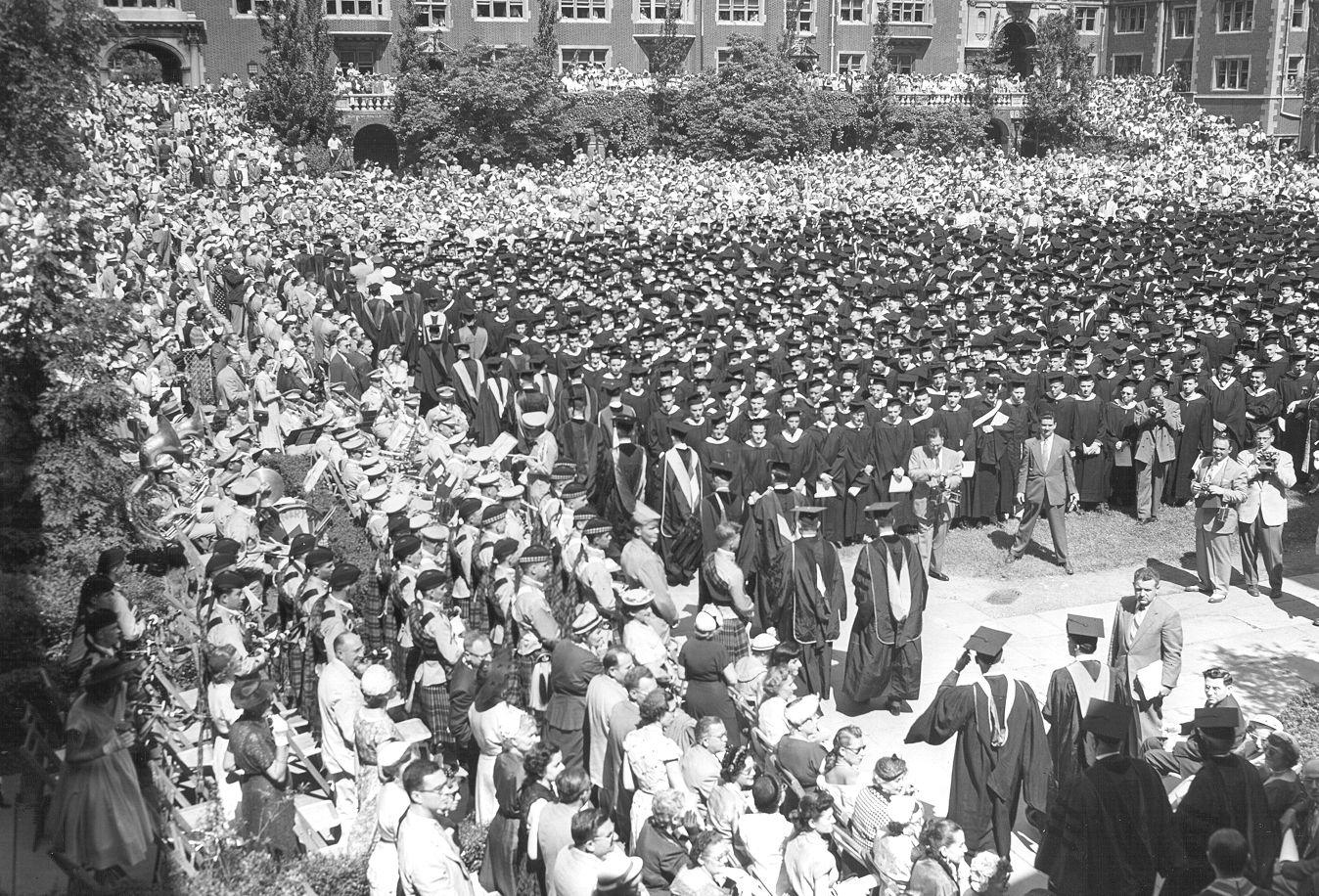 A Penn Commencement in 1953.