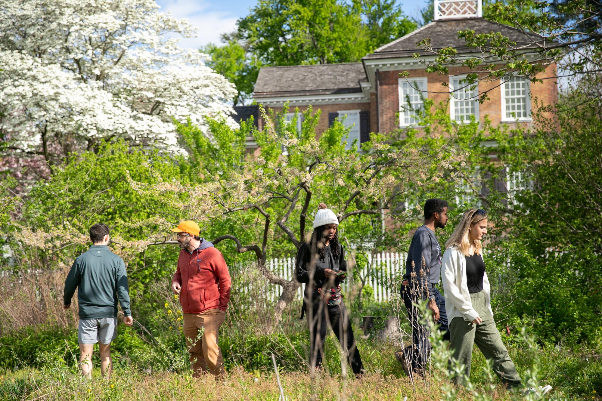 Penn students in an urban farm.