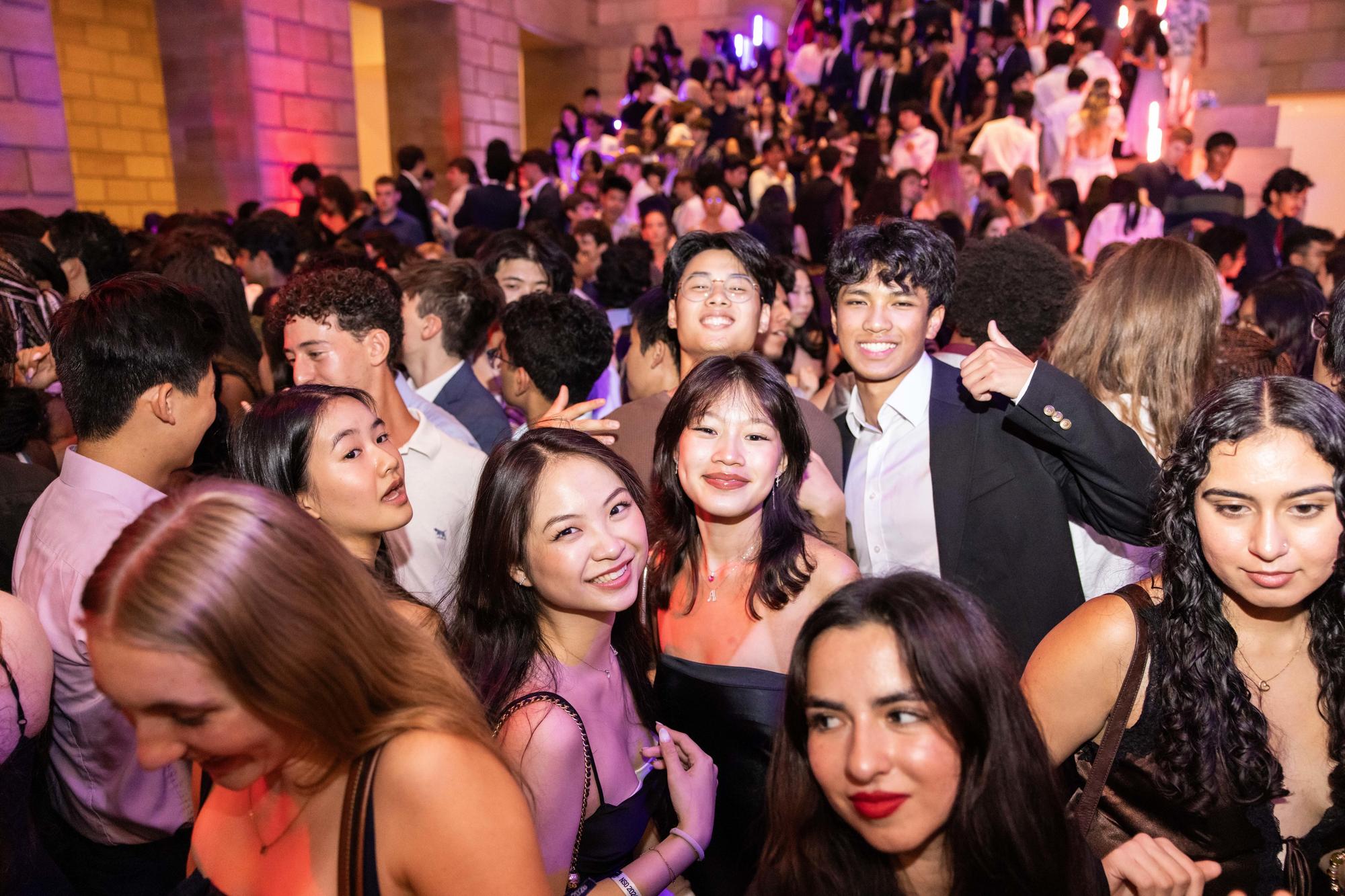 A crowd of new Penn students at the Penn Museum on NSO weekend.