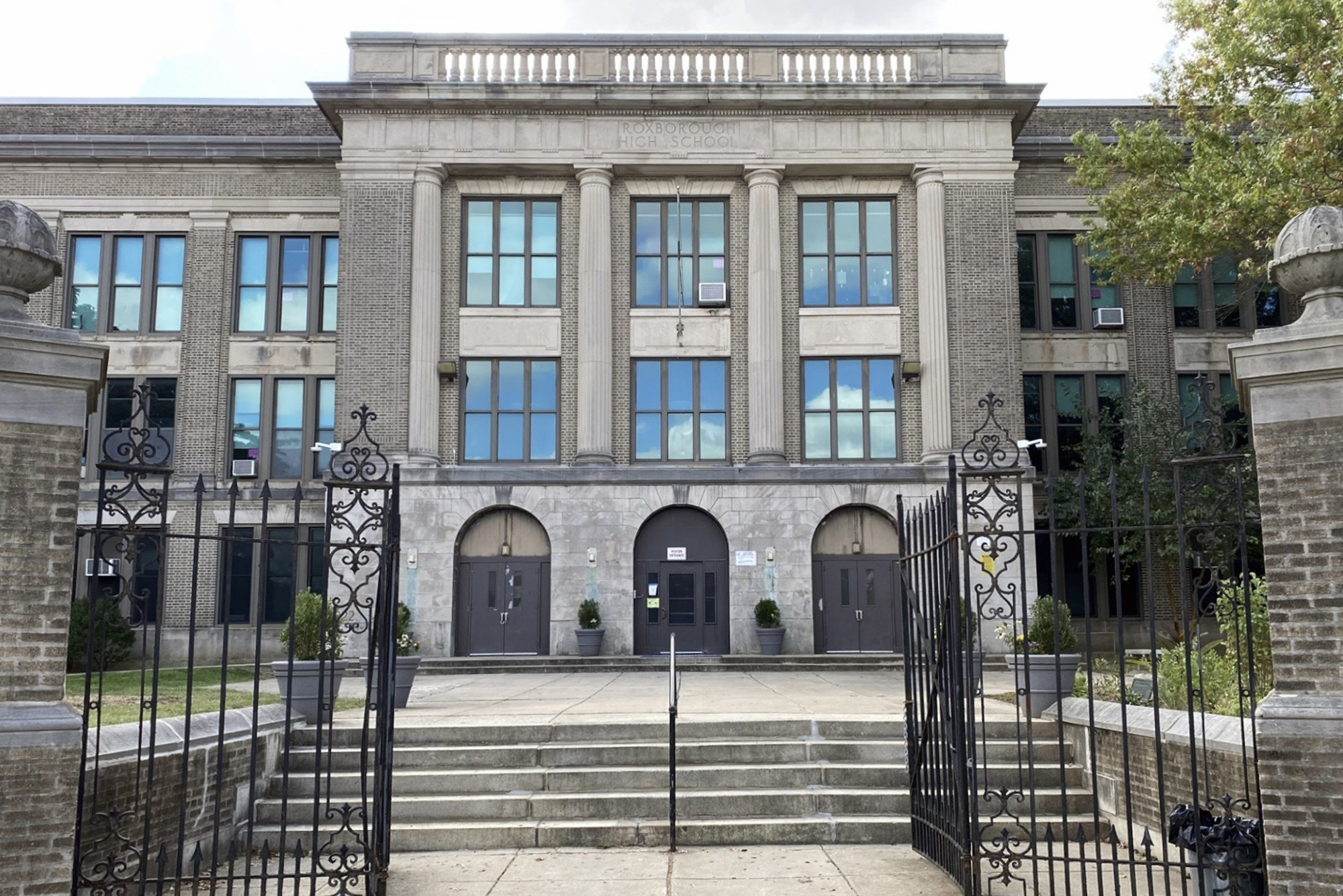 Exterior of Roxborough High School