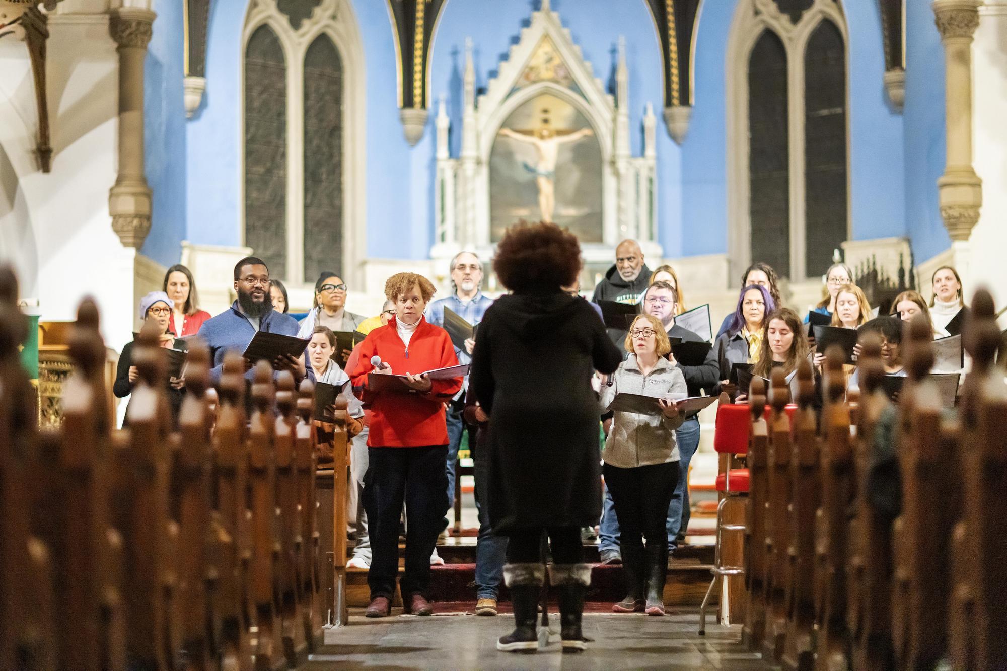 Members of Penn’s choir.