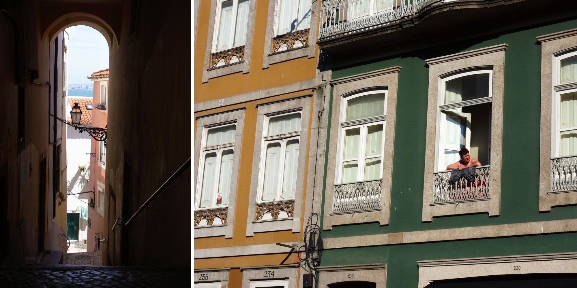 Two photos by Thea Kerekes shot in Portugal