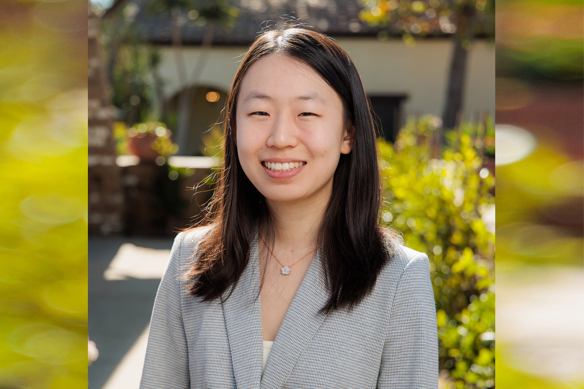 Annabelle Jin standing outside in the sunshine