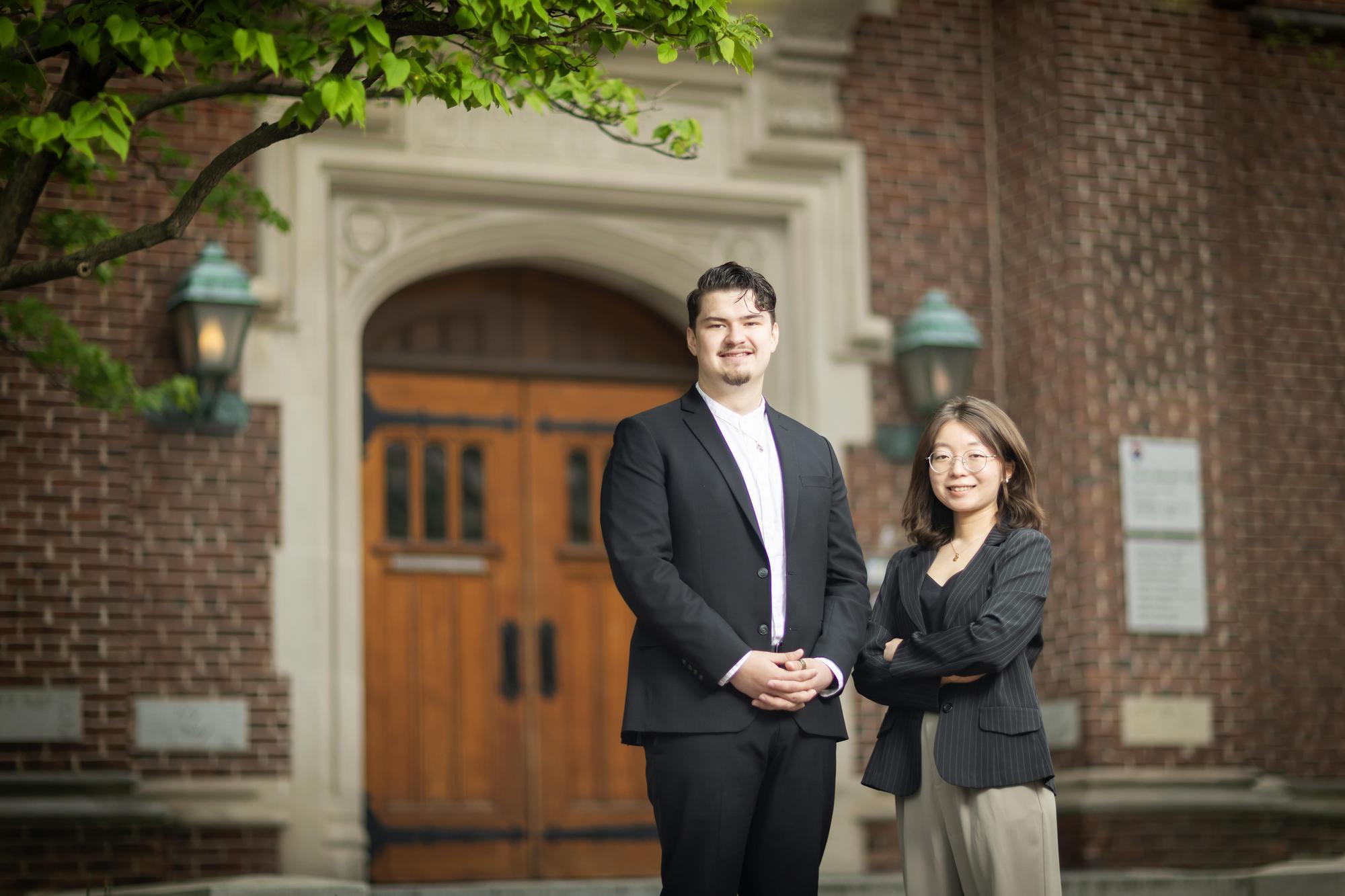 Fourth-years Ejun Mary Hong and Jack Nicholas Roney were awarded a 2025 President's Engagement Prize to pursue their PIXEL project. The pair will collaborate to bring art mentorship, creative skill-building, and industry networking opportunities to under-resourced high school students in the greater Philadelphia area.