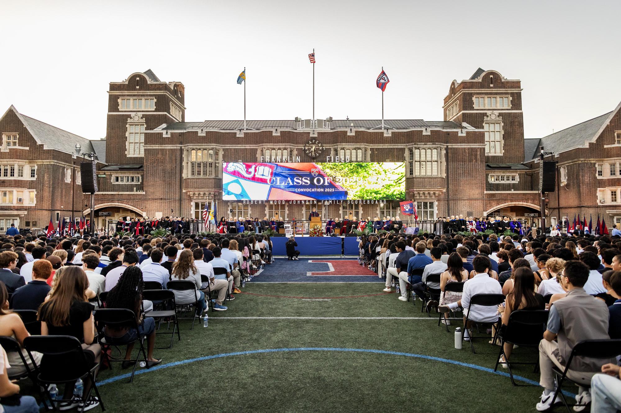 Franklin Field during Penn’s 2025 Convocation.