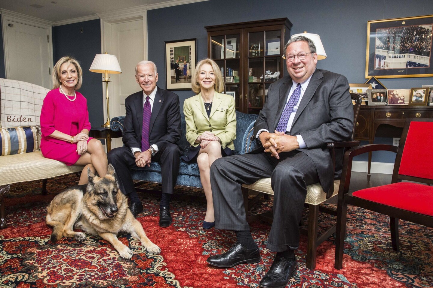 Mitchell, Biden, Gutmann and Cohen at Penn Biden Center