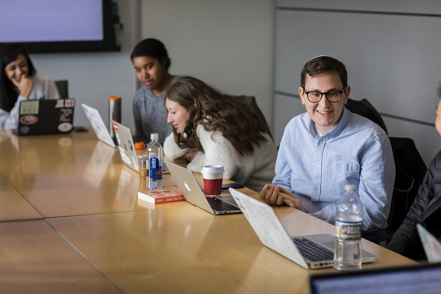 Penn Professor David Wallace teaches a travel writing freshmen seminar.