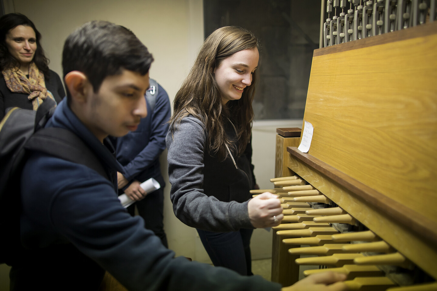 Penn Professor Mary Caldwell teaches a medieval music seminar. 