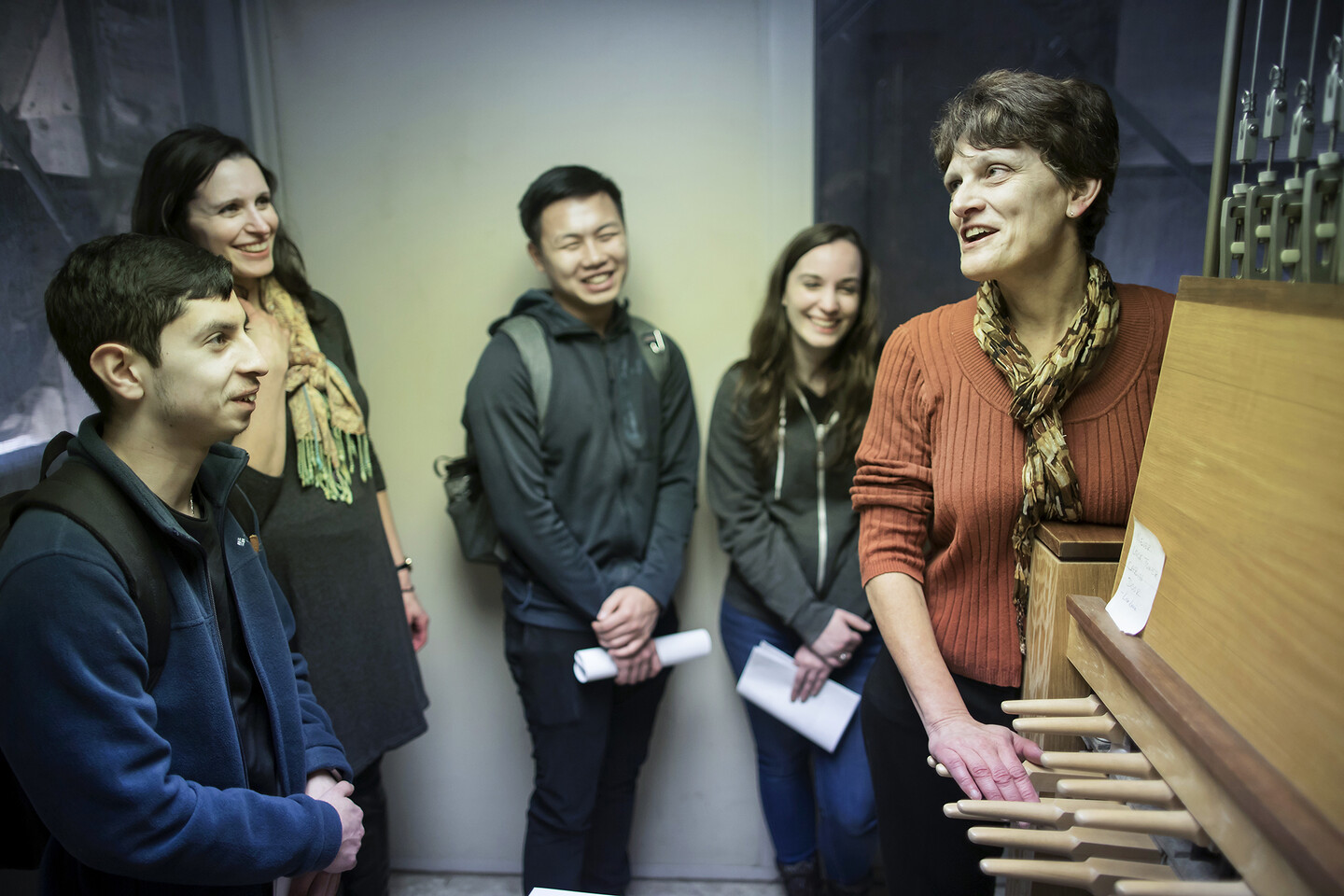 Penn Professor Mary Caldwell teaches a medieval music seminar. 