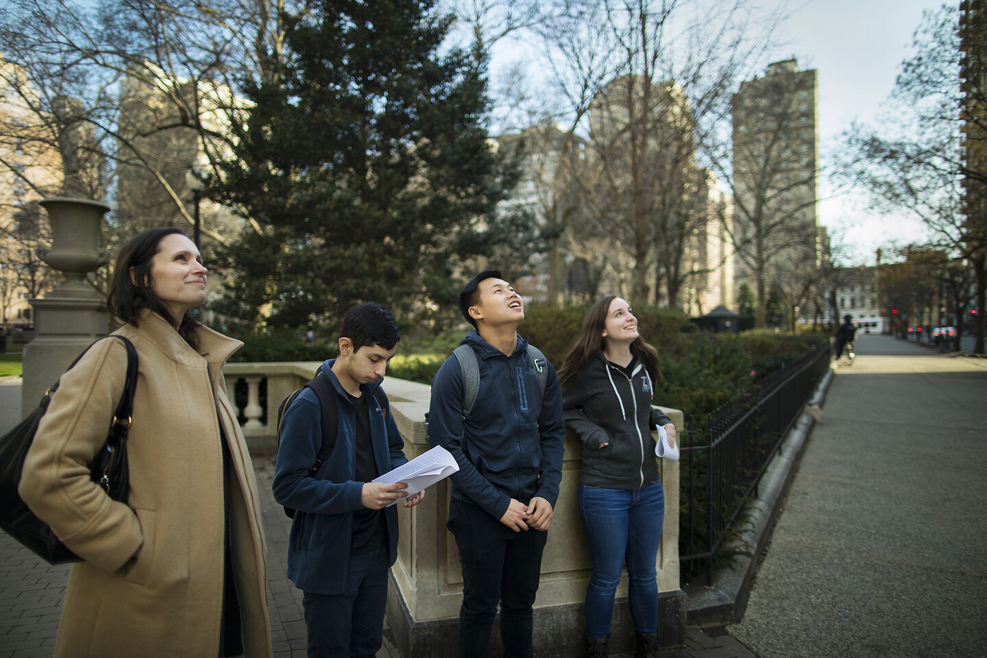Penn Professor Mary Caldwell teaches a medieval music seminar. 
