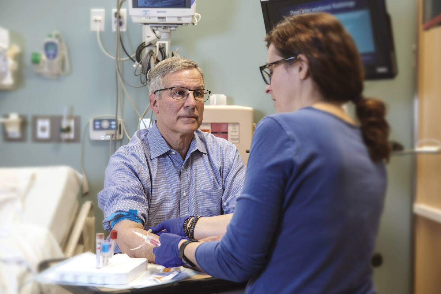 Mark Paviglianiti at a doctors office