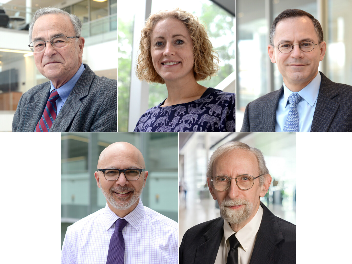 Five smiling scientists