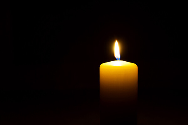 Candle flickers