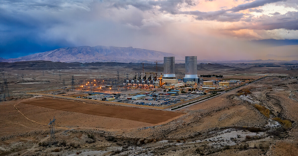 Power Plant in the South of Iran 