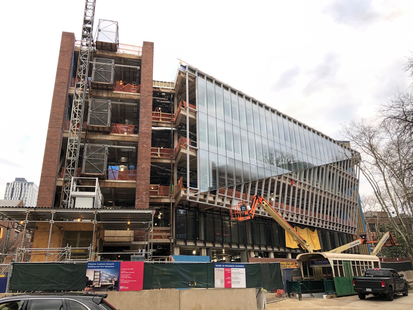 Wharton Academic Research Building under construction