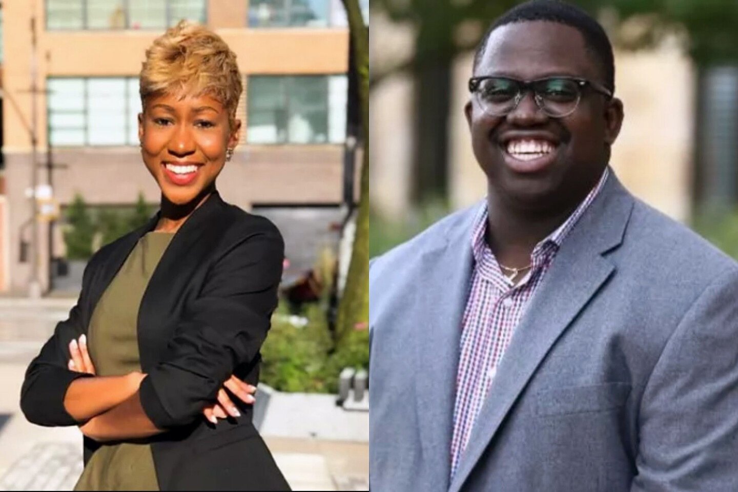 Erica Williams and Femi Brinson