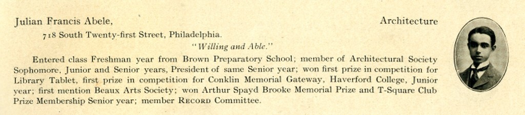 julian abele student listing