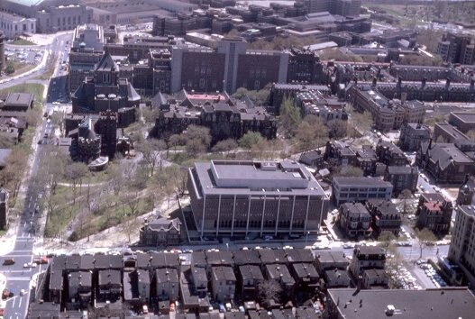 An aerial view of Penn’s campus circa 1962. 