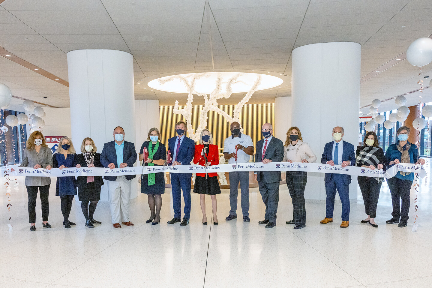 ribbon cutting at the patient pavilion