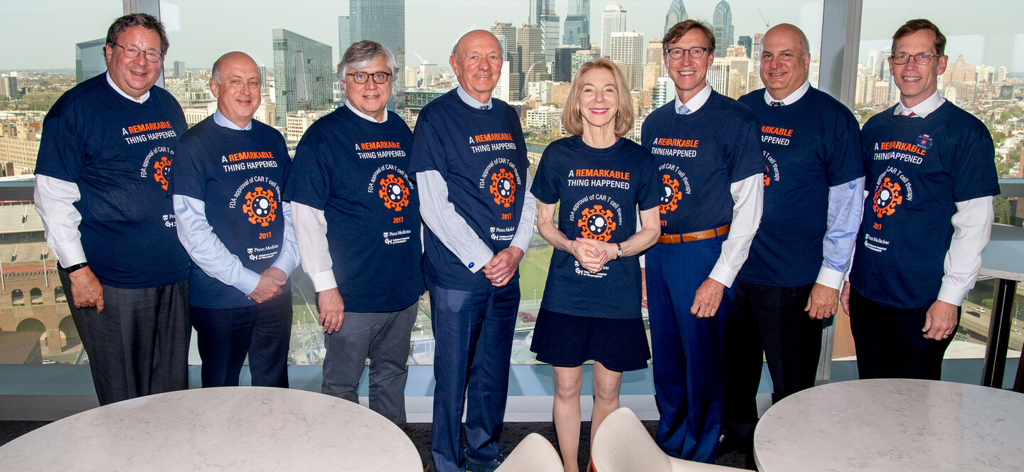 penn president amy gutmann with fda car-t team