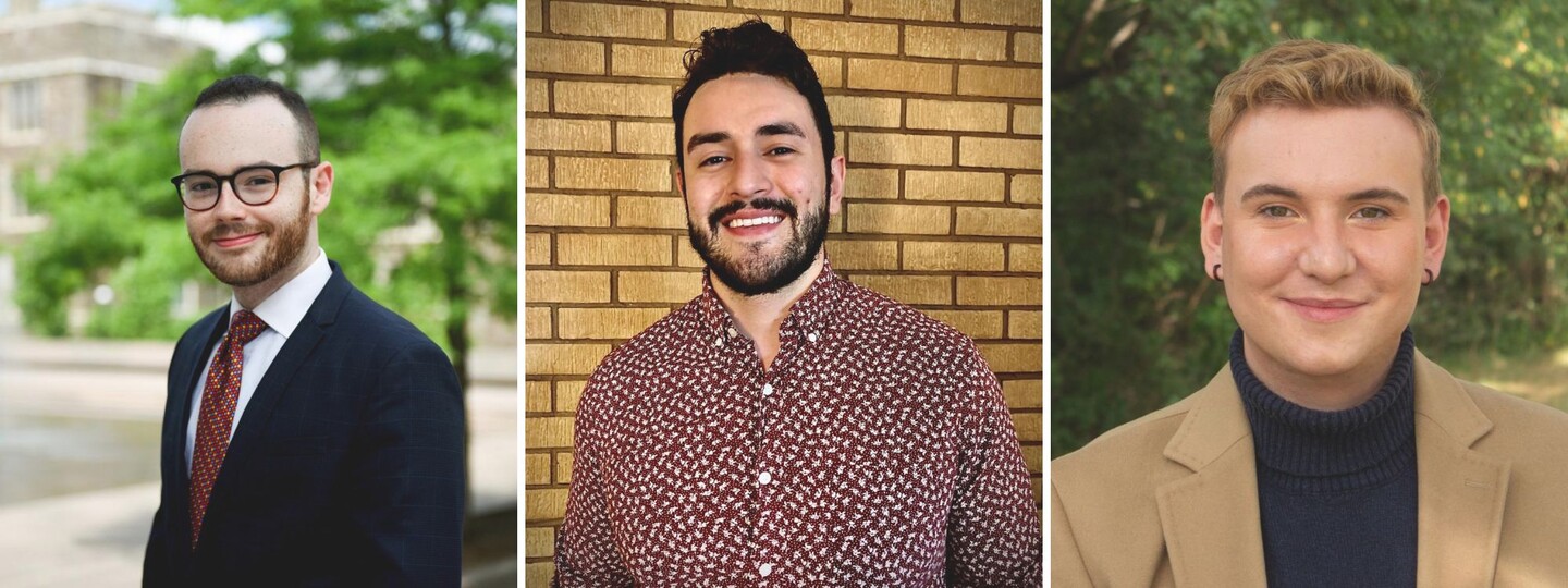 Left to right: Julian Lutts, Juan Pablo Madrigal, and Paul Sindberg.