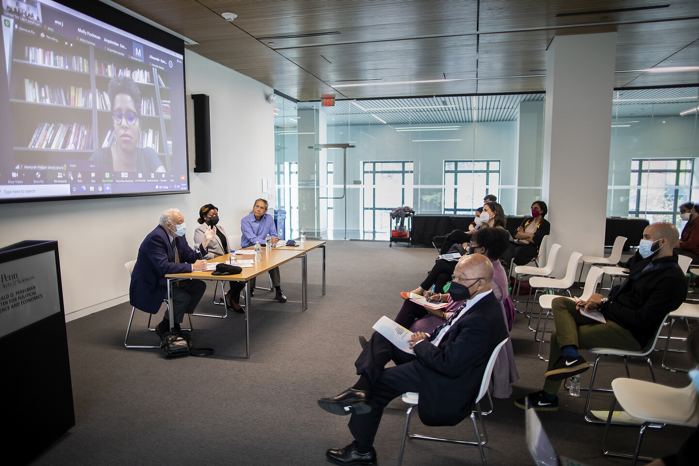 A panel discusses Haitian immigration through the Americas