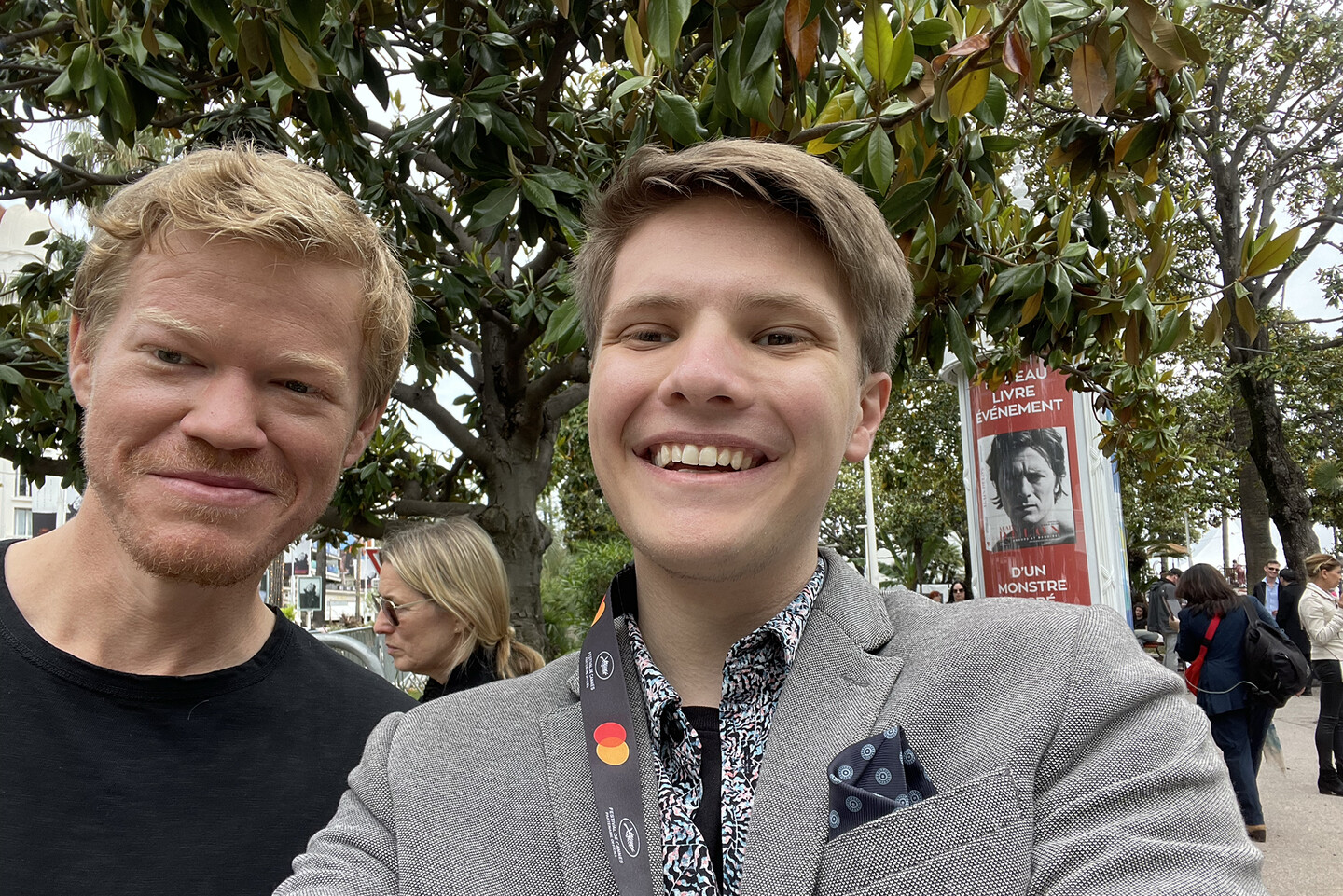 Jude Ferrigno in a selfie with actor Jesse Plemmons 