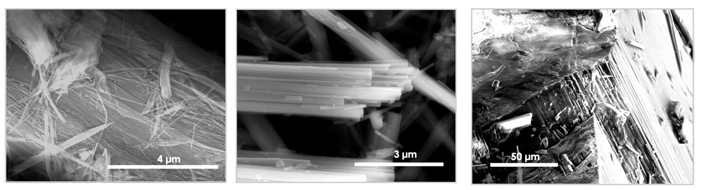 Trio of minerals used in the study.
