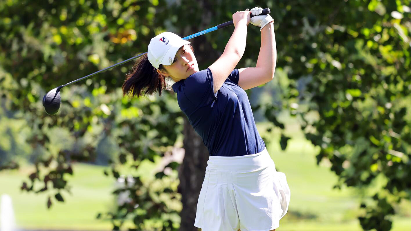 Bridget O’Keefe takes a swing at the ball during a competition.