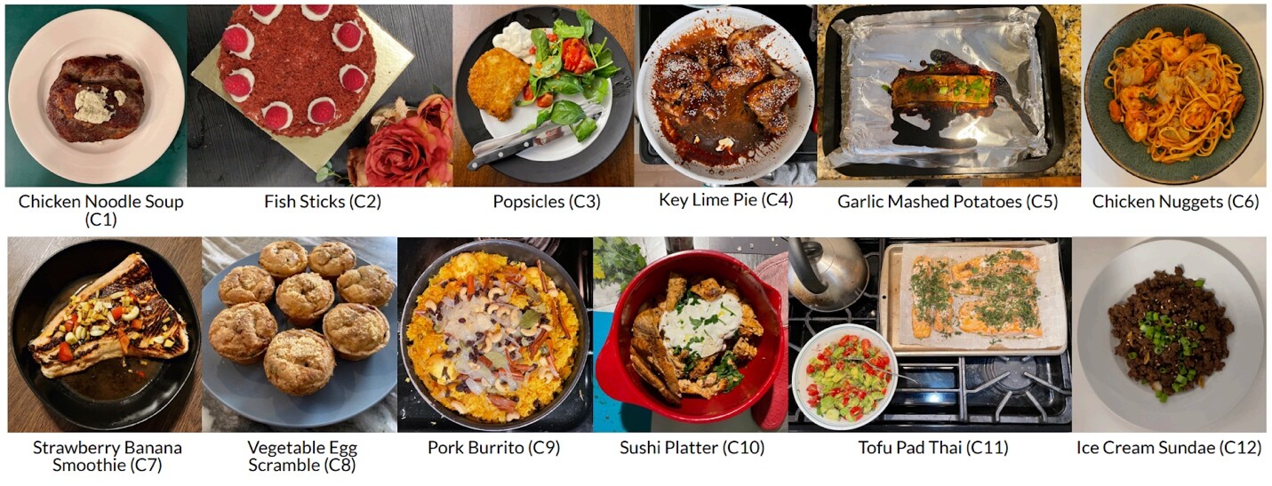 A collage of of pictures of twelve recipes.